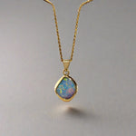 One-of-a-Kind  18k Gold Pendant with Vibrant Australian Boulder Opal