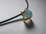 9k Gold Australian Boulder Opal Pendant.