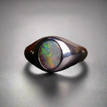 Vibrant Sterling Silver Boulder Opal Ring