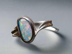 Vibrant Sterling Silver Australian Boulder Opal Ring