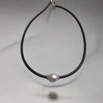 Elegant South Sea Pearl Neoprene Necklace