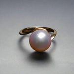 Elegant South Sea Pearl 14k Gold Ring