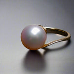 Elegant South Sea Pearl 14k Gold Ring