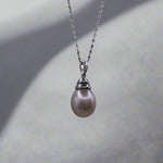 Luxurious South Sea Pearl Necklace in Sterling Silver Setting