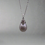 Luxurious South Sea Pearl Necklace in Sterling Silver Setting