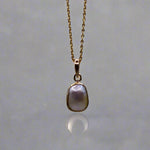 Stunning Keshi Pearl 9k Gold Pendant