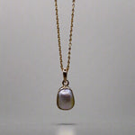 Stunning Keshi Pearl 9k Gold Pendant