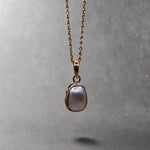 Stunning Keshi Pearl 9k Gold Pendant