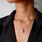 Stunning Keshi Pearl 9k Gold Pendant