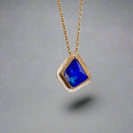 Luxurious  Australian Boulder Opal 18k Gold Pendant