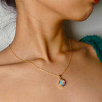 One-of-a-Kind  18k Gold Pendant with Vibrant Australian Boulder Opal