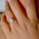 Luxurious Opal Ring - Stunning Australian Crystal Opal