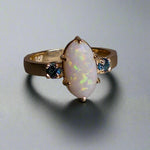 Sensational 9k Gold  Coober Pedy Australian Opal Ring