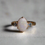 Beautiful 9k Gold Coober Pedy Australian Opal Ring