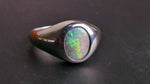 Vibrant Sterling Silver Boulder Opal Ring