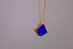 Luxurious  Australian Boulder Opal 18k Gold Pendant