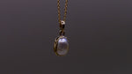 Stunning Keshi Pearl 9k Gold Pendant