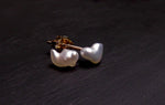 Timeless Elegance: Keshi Pearl Gold Earrings by Australian Artisans