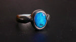 Vibrant Sterling Silver Boulder Opal Ring