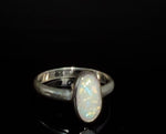 Sterling Silver Coober Pedy Australian Opal Ring